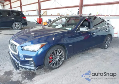 2018 Infiniti Q50 3.0T Red Sport 400 z USA, uszkodzony, nr VIN JN1FV7ARXJM481230